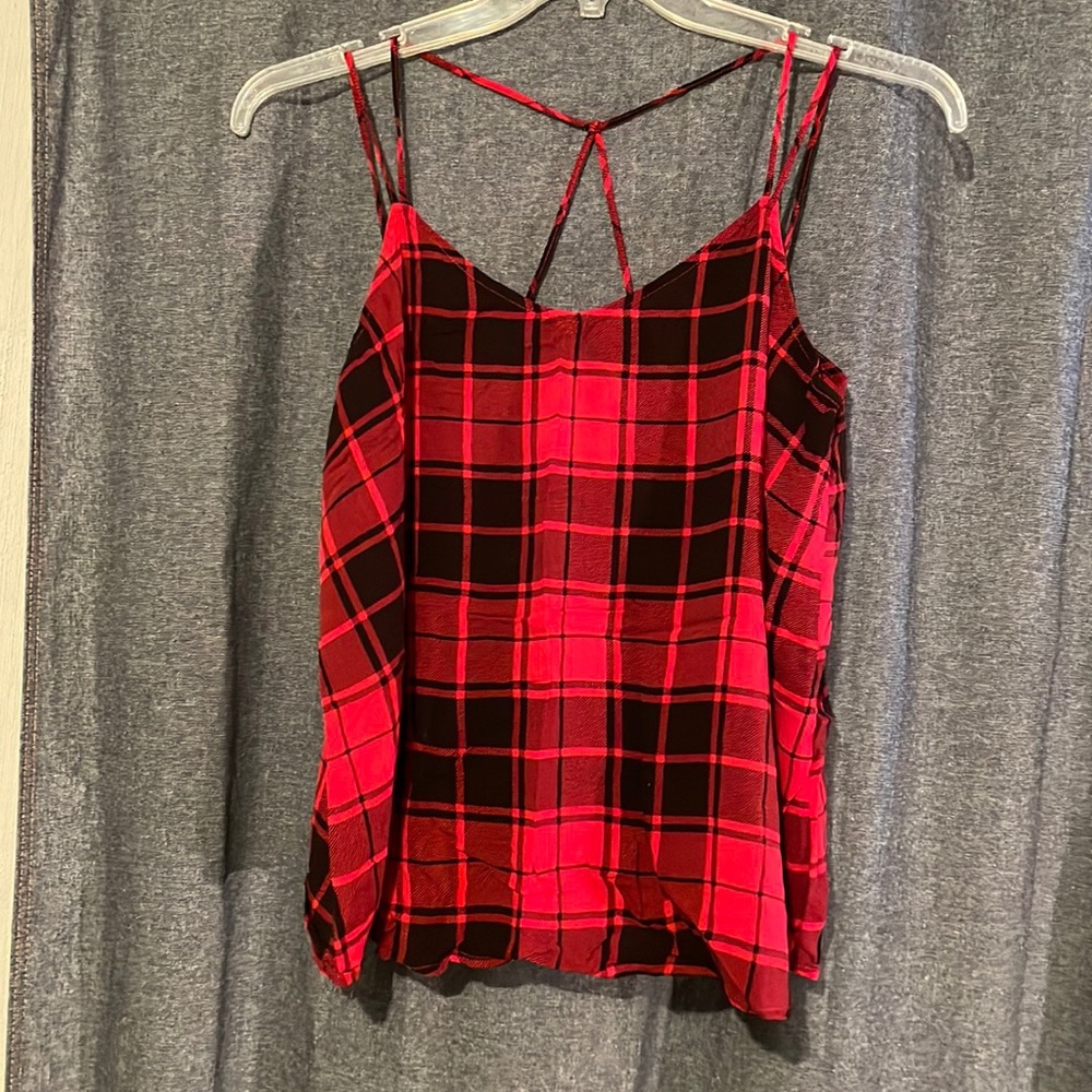 Flannel tank top